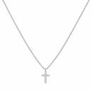 Cubic Zirconia Cross Necklace | Multiple Colors | Lux by Leslie