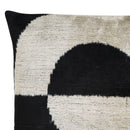 Canvello Abstract Black White  Pillows With Luxury Decorative Cover - 16x16 in