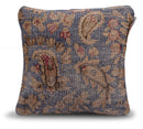 Canvello Antique Blue And Brown Pillows For Living Room - 16"x16"