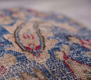 Canvello Antique Kerman Rug Blue Pillow Cases - 16"x16"