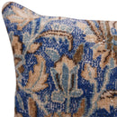 Canvello Antique Rug Blue And Brown Throw Pillows - 18"x18"