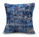 Canvello Antique Rug Royal Blue Throw Pillows - 16"x16"