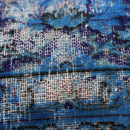 Canvello Antique Rug Royal Blue Throw Pillows - 16"x24"