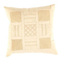 Canvello Beige Color Pure Cotton Throw Pillow - 16" X 16"