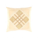Canvello Beige Pure Cotton Throw Pillow - 16" X 16"