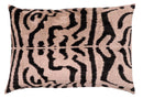 Canvello Black And Beige Tiger Print Throw Pillows | 16 x 24 in (40 x 60 cm)