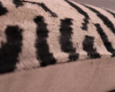 Canvello Black And Beige Tiger Print Throw Pillows | 16 x 24 in (40 x 60 cm)