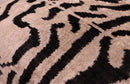 Canvello Black And Beige Tiger Print Throw Pillows | 16 x 24 in (40 x 60 cm)
