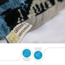 Canvello Black And Blue Throw Pillows | 18x18 | Set of 2
