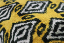 Canvello Black And Yellow Throw Pillows For Couch with Down Insert - 16x24 in
