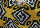 Canvello Black And Yellow Throw Pillows For Couch with Down Insert - 16x24 in