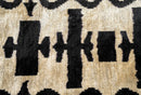 Canvello Black White Handmade 16x24 Silk Velvet Pillow, Organic Veg Dyed, Down/Feather Filled