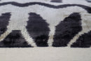 Canvello Black White Handmade 16x24 Silk Velvet Pillow, Organic Veg Dyed, Down/Feather Filled