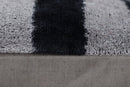Canvello Decorative Black And White Lumbar Pillow | 16 x 16 in (40 x 40 cm)