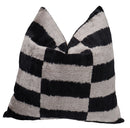 Canvello Decorative Black And White Lumbar Pillow | 16 x 16 in (40 x 40 cm)
