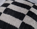 Canvello Decorative Black And White Lumbar Pillow | 16 x 16 in (40 x 40 cm)