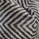 Canvello Decorative Black Ivory Chevron Throw Pillow Down Feather Filled - 16x16 in
