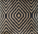 Canvello Decorative Black Ivory Chevron Throw Pillow Down Feather Filled - 16x16 in