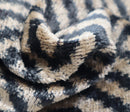 Canvello Decorative Black Ivory Chevron Throw Pillow Down Feather Filled - 16x16 in