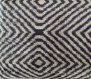 Canvello Decorative Black Ivory Chevron Throw Pillow Down Feather Filled - 16x24 in