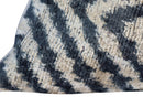 Canvello Decorative Black Ivory Chevron Throw Pillow Down Feather Filled - 16x24 in