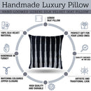 Canvello Decorative Black & White Pillow | 16x16 inch