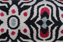 Canvello Decorative Black White Red Geometric Throw Pillow Down Feather Filled - 16x24 in