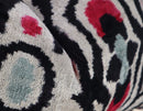 Canvello Decorative Black White Red Geometric Throw Pillow Down Feather Filled - 16x24 in
