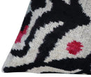 Canvello Decorative Black White Red Geometric Throw Pillow Down Feather Filled - 16x24 in