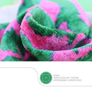 Canvello Decorative Green Pink Pillows For Couch with Down Insert - 18x18 in