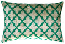 Canvello Decorative Green Throw Pillow Down Filled - 16x24 in