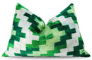 Canvello Decorative Green Throw Pillow Down Filled - 16x24 in