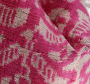 Canvello Decorative Pink Beige Geometric Throw Pillow Down Feather Filled - 16x16 in