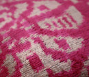 Canvello Decorative Pink Beige Geometric Throw Pillow Down Feather Filled - 16x16 in