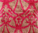 Canvello Decorative Pink Beige Geometric Throw Pillow Down Feather Filled - 16x16 in