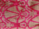 Canvello Decorative Pink Beige Geometric Throw Pillow Down Feather Filled - 16x24 in