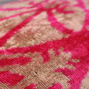 Canvello Decorative Pink Beige Geometric Throw Pillow Down Feather Filled - 16x24 in