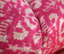 Canvello Decorative Pink Beige Geometric Throw Pillow Down Feather Filled - 16x24 in