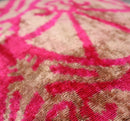 Canvello Decorative Pink Beige Geometric Throw Pillow Down Feather Filled - 16x24 in