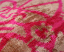 Canvello Decorative Pink Beige Geometric Throw Pillow Down Feather Filled - 16x24 in