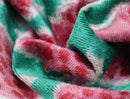 Canvello Decorative Pink Green Pomegranate Pattern Geometric Throw Pillow Down Feather Filled - 16x24 in