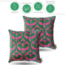 Canvello Decorative Pink Pillows For Couch - 18x18 |Set of 2|