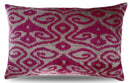 Canvello Decorative Pink Purple Geometric Throw Pillow Down Feather Filled - 16x24 in