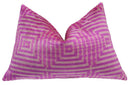 Canvello Decorative Pink Velvet Cushions | 16 x 24 in (40 x 60 cm)