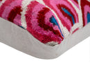 Canvello Elegant 16x24 Inch Handmade Decorative Pillow with Geometric Swirl Pattern - Soft Silk Velvet -Soft and Plush Feather-Down Fill