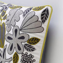 Canvello Floral Hand Embroidered Pillows | 20 X 20 in (50 X 50 cm)