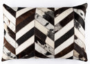 Canvello Genuine Cowhide Leather Decorative Throw Pillows - Handmade Patchwork Boho Accent Pillows For Sofa, Couch, Bed, Chair - Western Southwestern Farmhouse Pillow Covers With Feather Down Insert Included