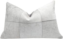 Canvello Genuine Cowhide Leather Decorative Throw Pillows - Handmade Patchwork Boho Accent Pillows For Sofa, Couch, Bed, Chair - Western Southwestern Farmhouse Pillow Covers With Feather Down Insert Included)