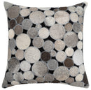 Canvello Genuine Cowhide Leather Decorative Throw Pillows - Handmade Patchwork Boho Accent Pillows For Sofa, Couch, Bed, Chair - Western Southwestern Farmhouse Pillow Covers With Feather Down Insert Included)