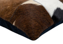 Canvello Genuine Cowhide Leather Decorative Throw Pillows - Handmade Patchwork Boho Accent Pillows For Sofa, Couch, Bed, Chair - Western Southwestern Farmhouse Pillow Covers With Feather Down Insert Included